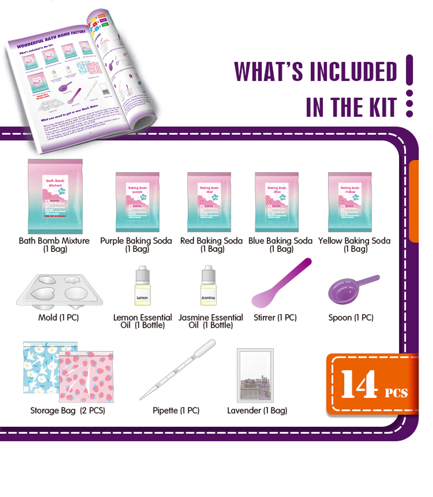 Juego científico STEAM - Maravillosas Bombas de Baño 3