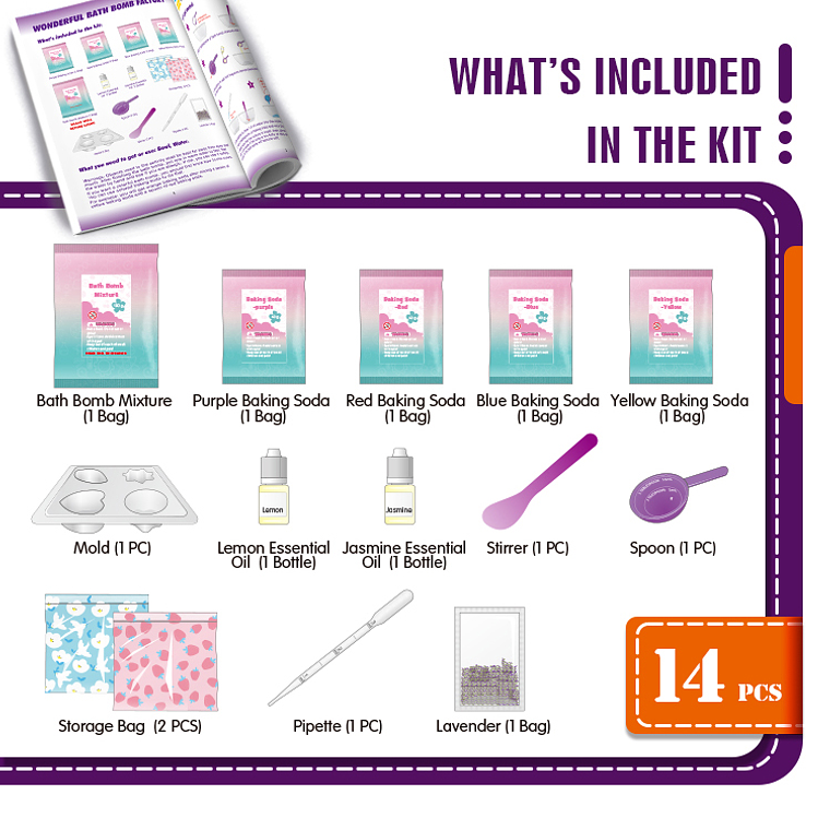 Juego científico STEAM - Maravillosas Bombas de Baño 3