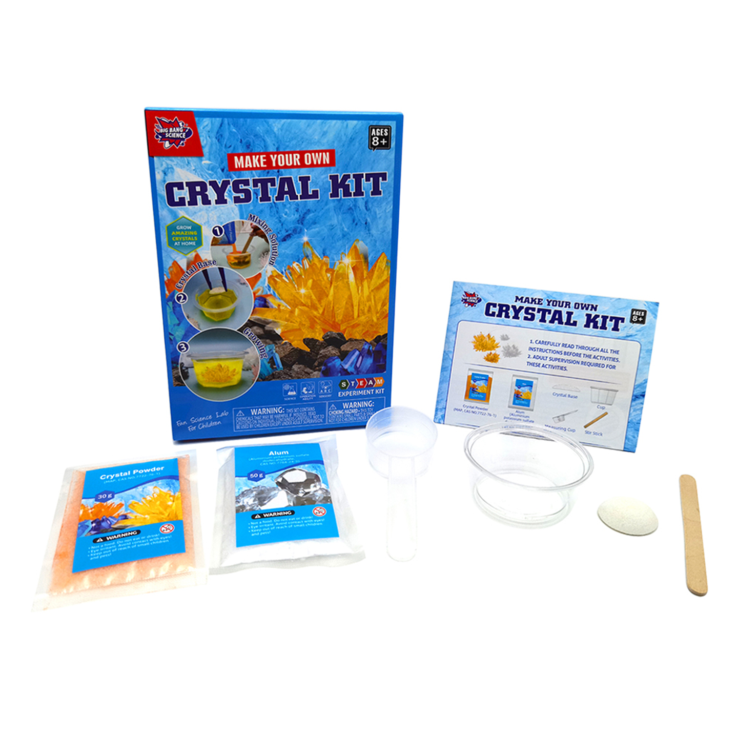 Juego científico STEAM - Kit Crea tus Propios Cristales 1