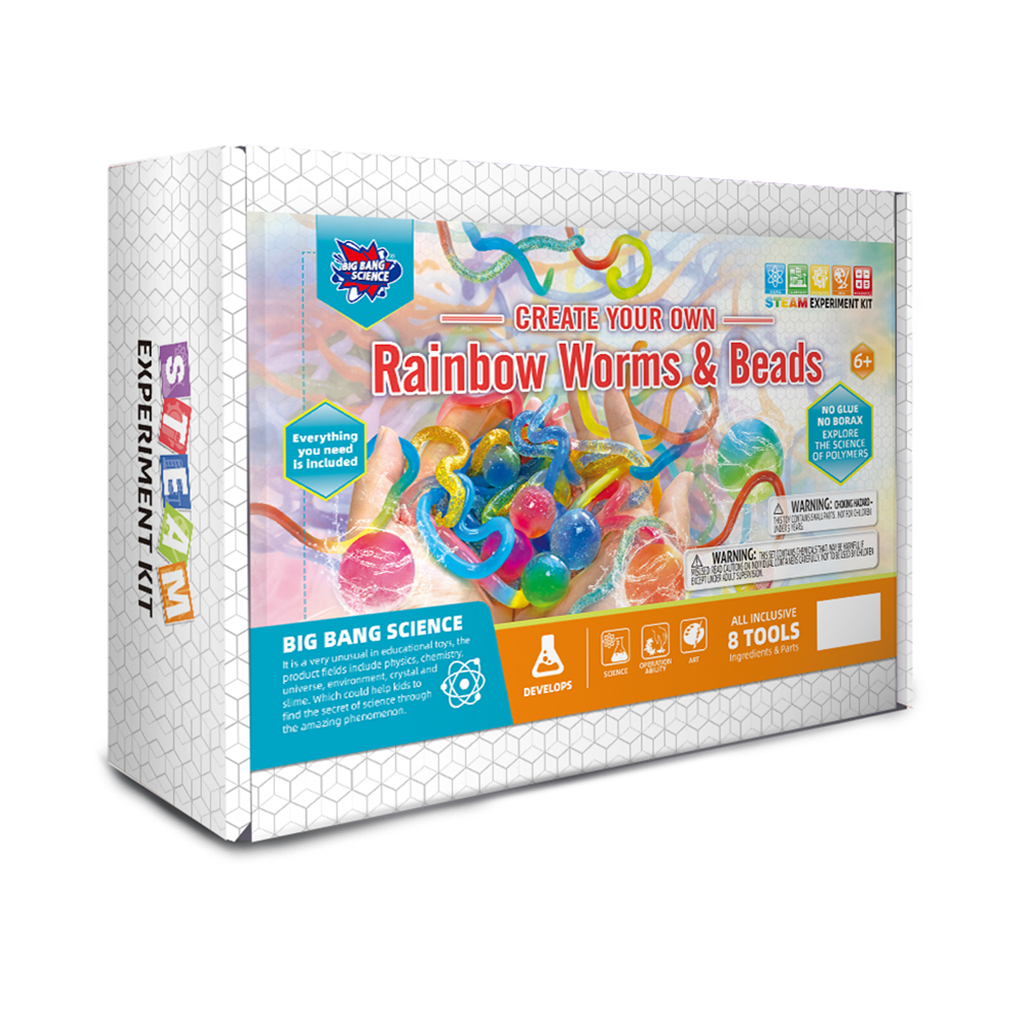 Juego científico STEAM - Crea tus Propios Gusanos y Cuentas Arcoíris 2