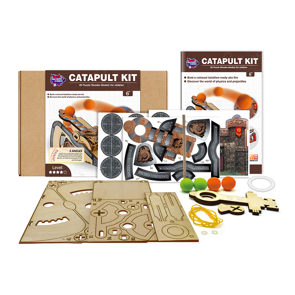 Juego de Ciencias STEAM - Kit Catapulta 2