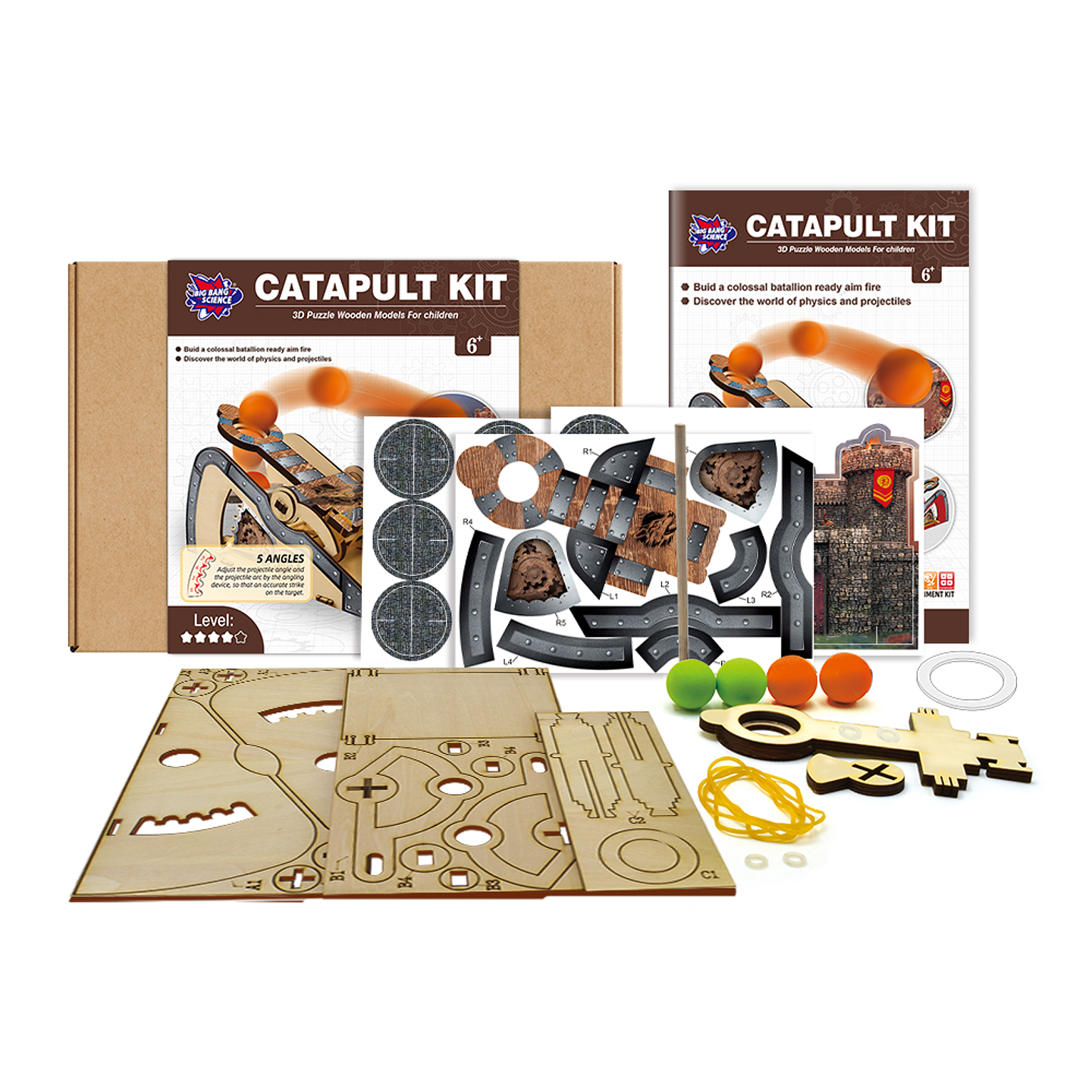 Juego de Ciencias STEAM - Kit Catapulta 2