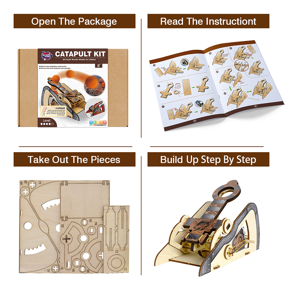 Juego de Ciencias STEAM - Kit Catapulta 4