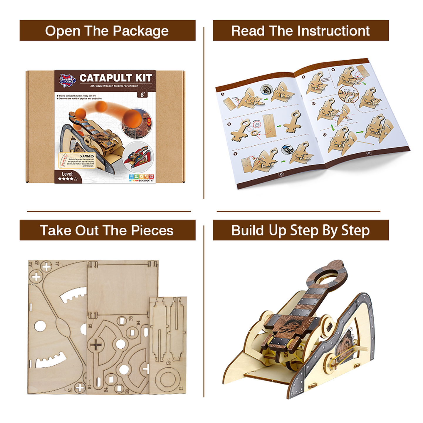 Juego de Ciencias STEAM - Kit Catapulta 4