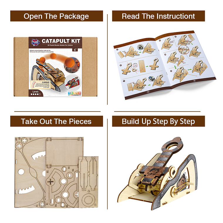 Juego de Ciencias STEAM - Kit Catapulta 4