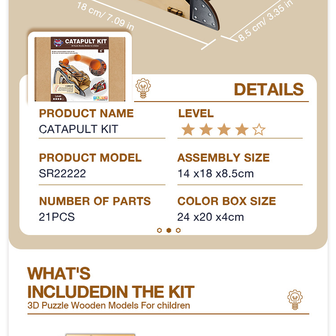 Juego de Ciencias STEAM - Kit Catapulta 5