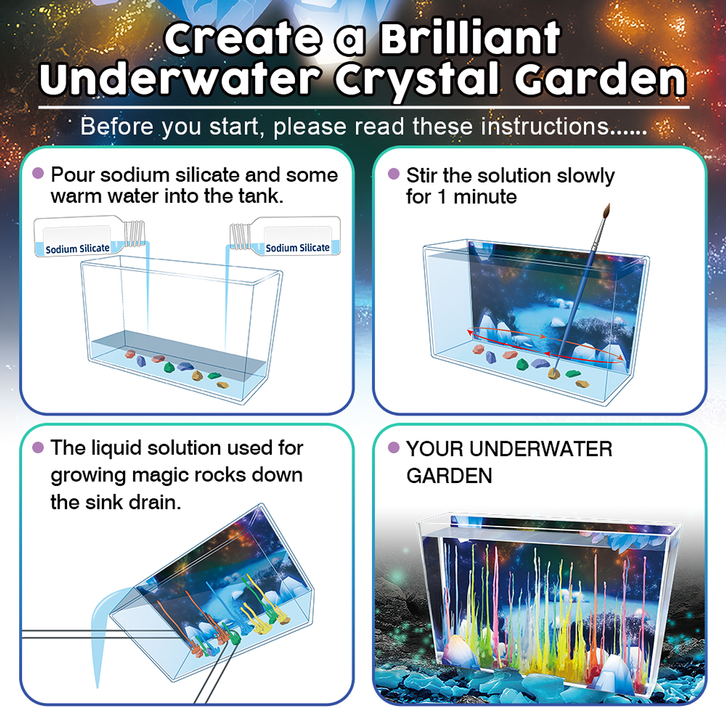 Juego de Ciencias STEAM - Cristales Mágicos Premium 3