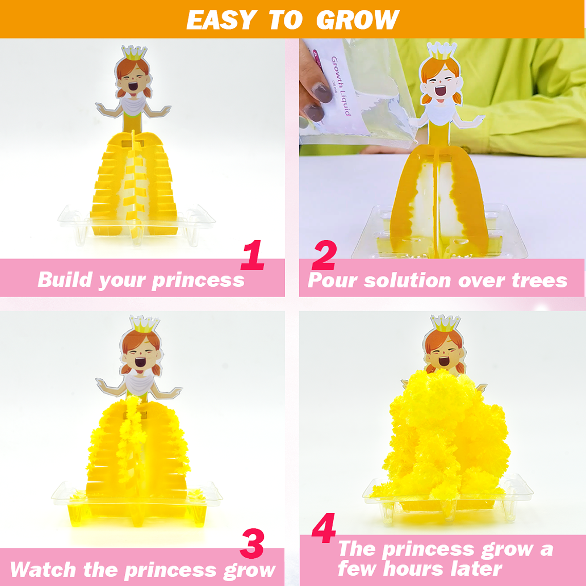 Kit de Ciencias - Princesas de Cristal Mágico 4