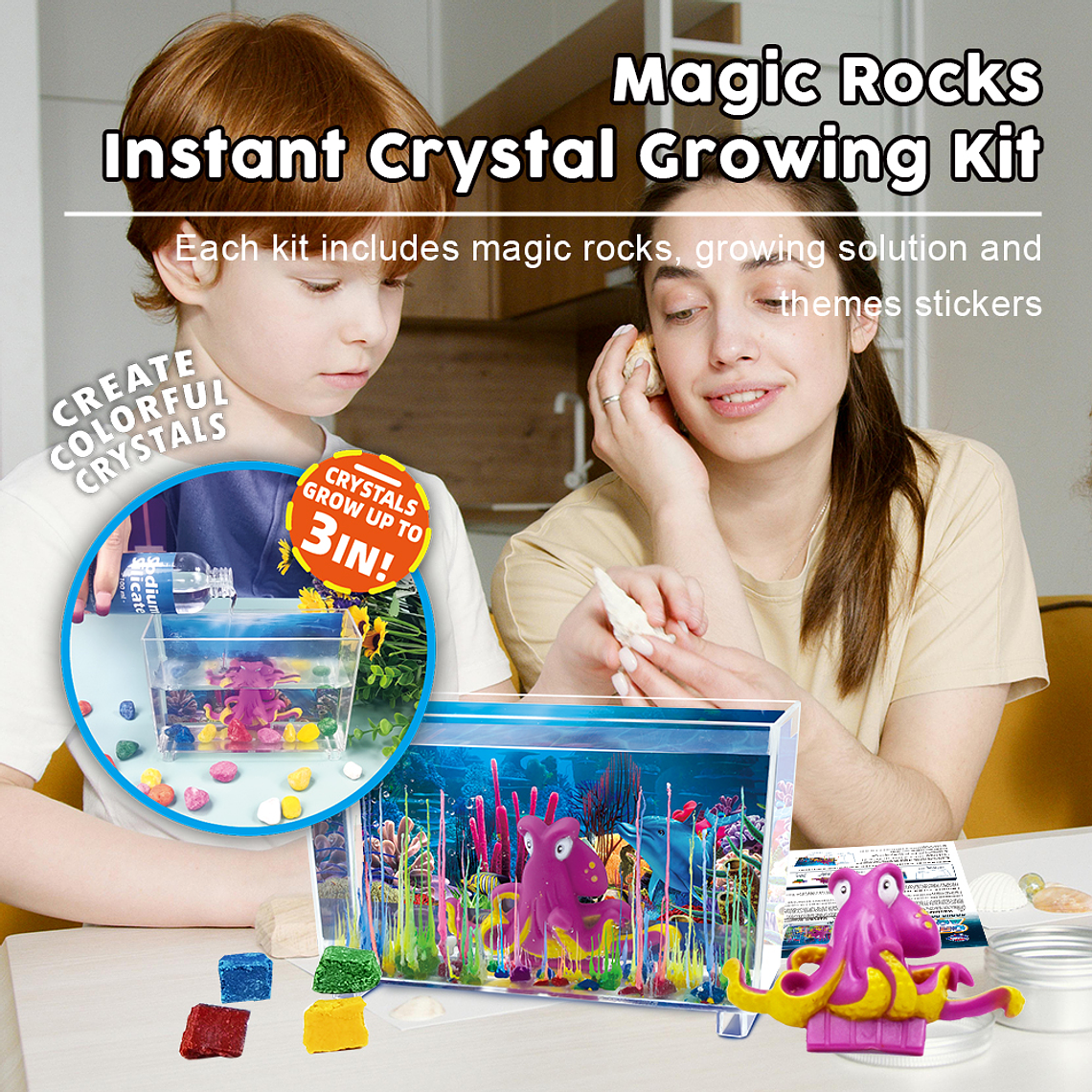 Kit de Ciencias - Acuario de Cristal Mágico 3