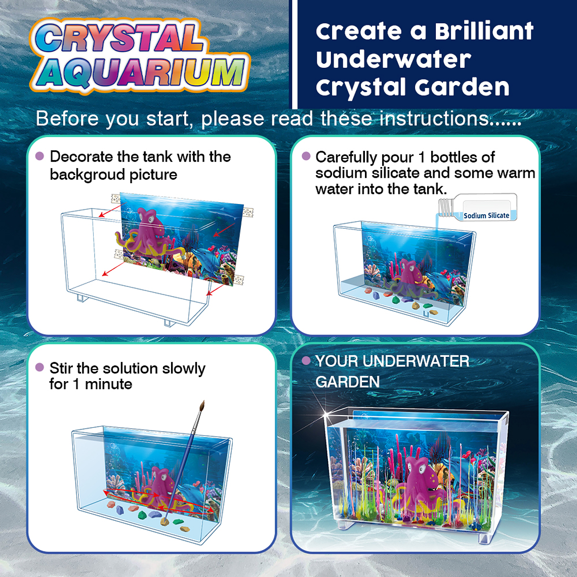 Kit de Ciencias - Acuario de Cristal Mágico 5