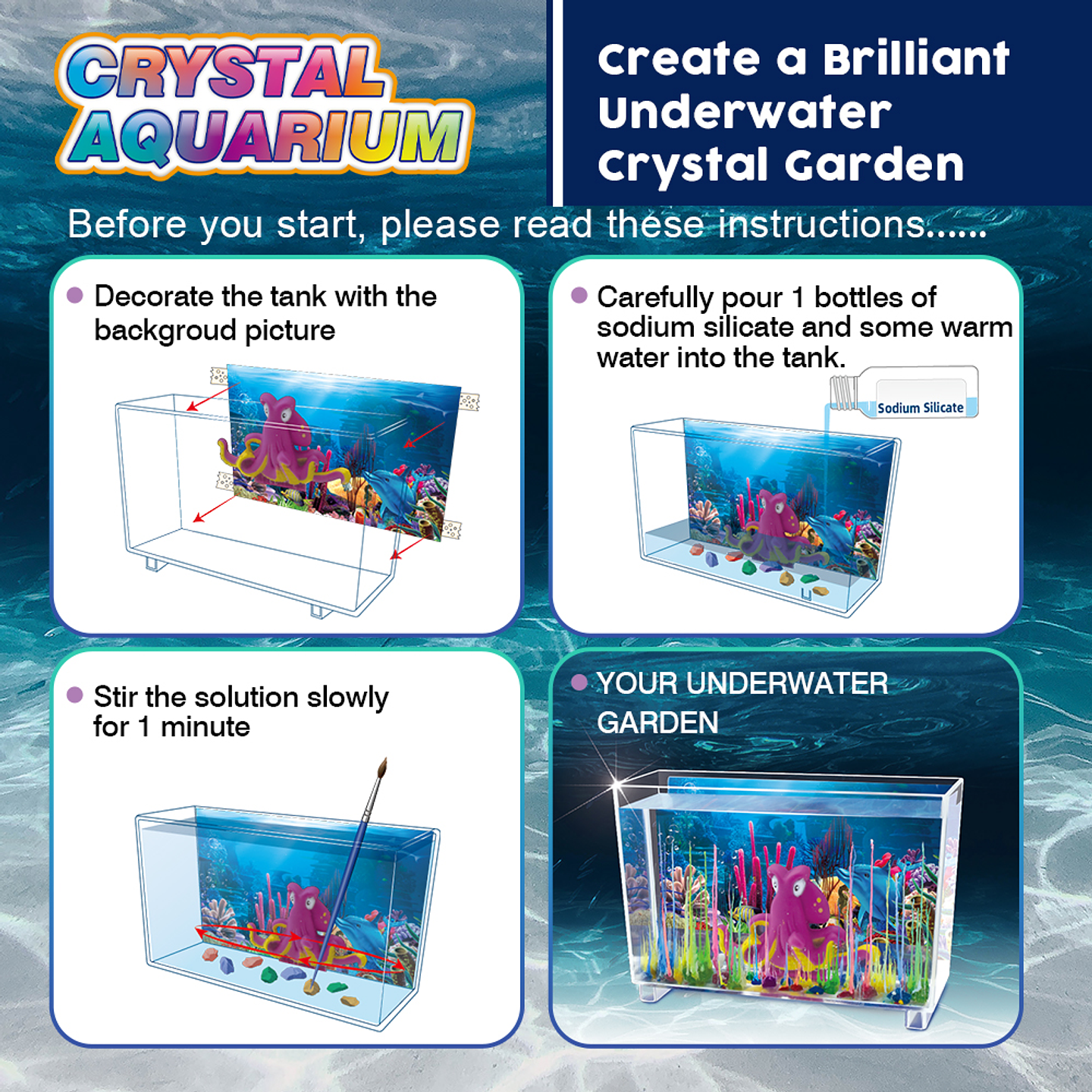 Kit de Ciencias - Acuario de Cristal Mágico 5