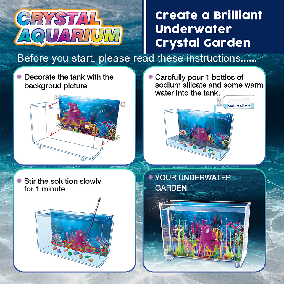 Kit de Ciencias - Acuario de Cristal Mágico 5