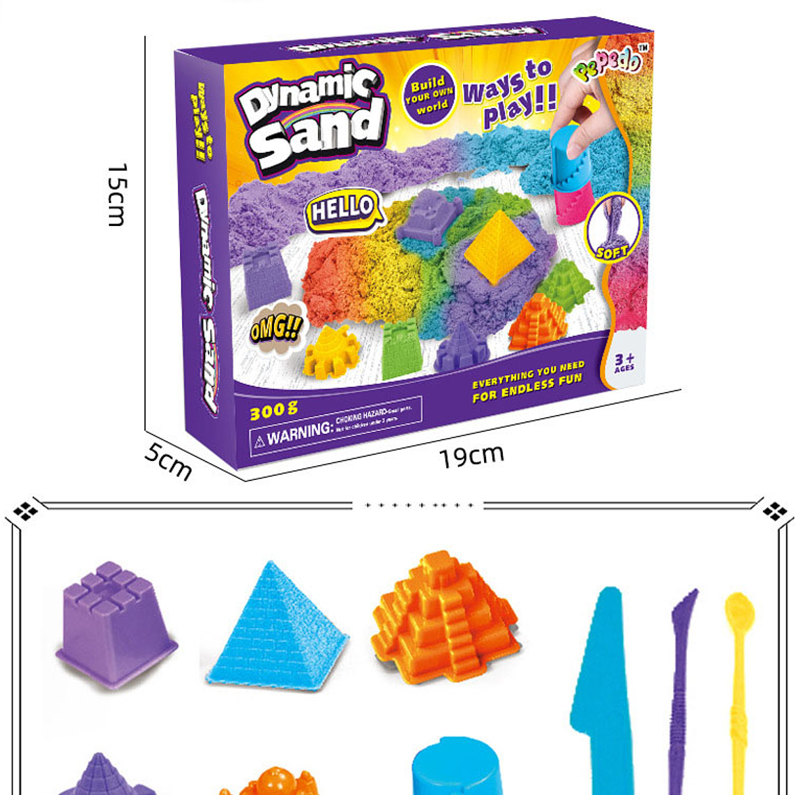 Set de Arena Dinámica – ¡Construye, moldea y crea sin parar! 1