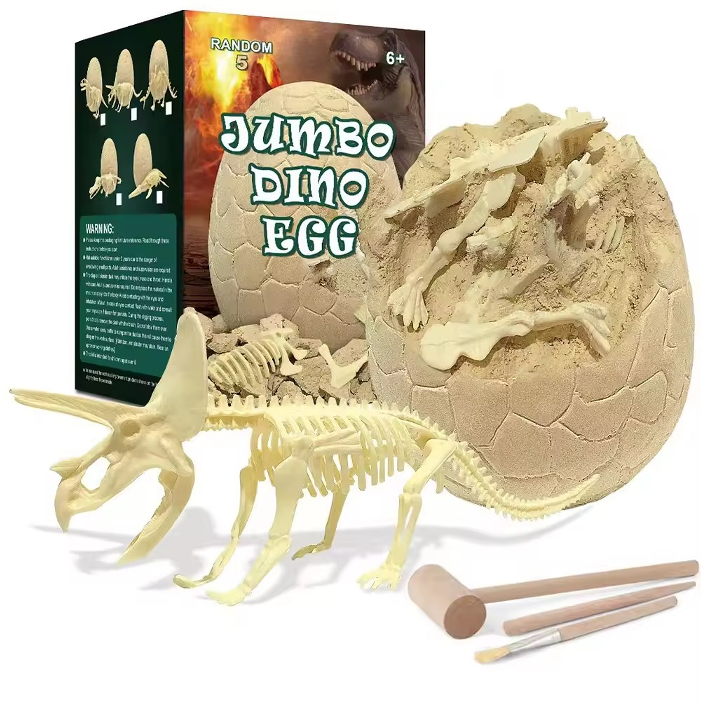 Hazlo tu Mismo - Excava y Descubre Huevo Dinosaurio Mediano 1