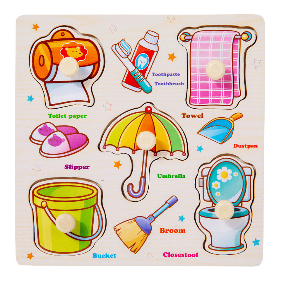 Hazlo tu Mismo - Pack de 3 Rompecabezas de Madera con Perillas 9