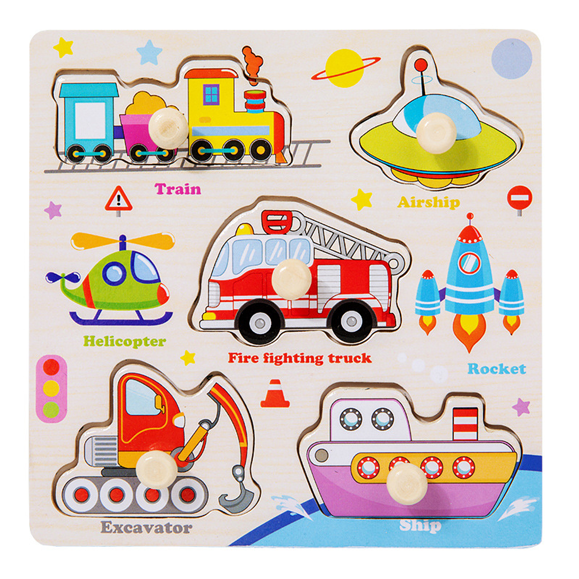 Hazlo tu Mismo - Pack de 3 Rompecabezas de Madera con Perillas 10