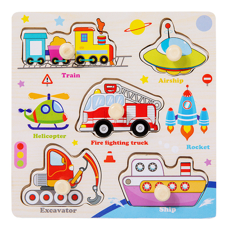 Hazlo tu Mismo - Pack de 3 Rompecabezas de Madera con Perillas 10