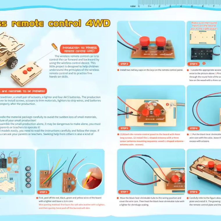 Kit Auto 4WD con Control Remoto – Armado DIY 2