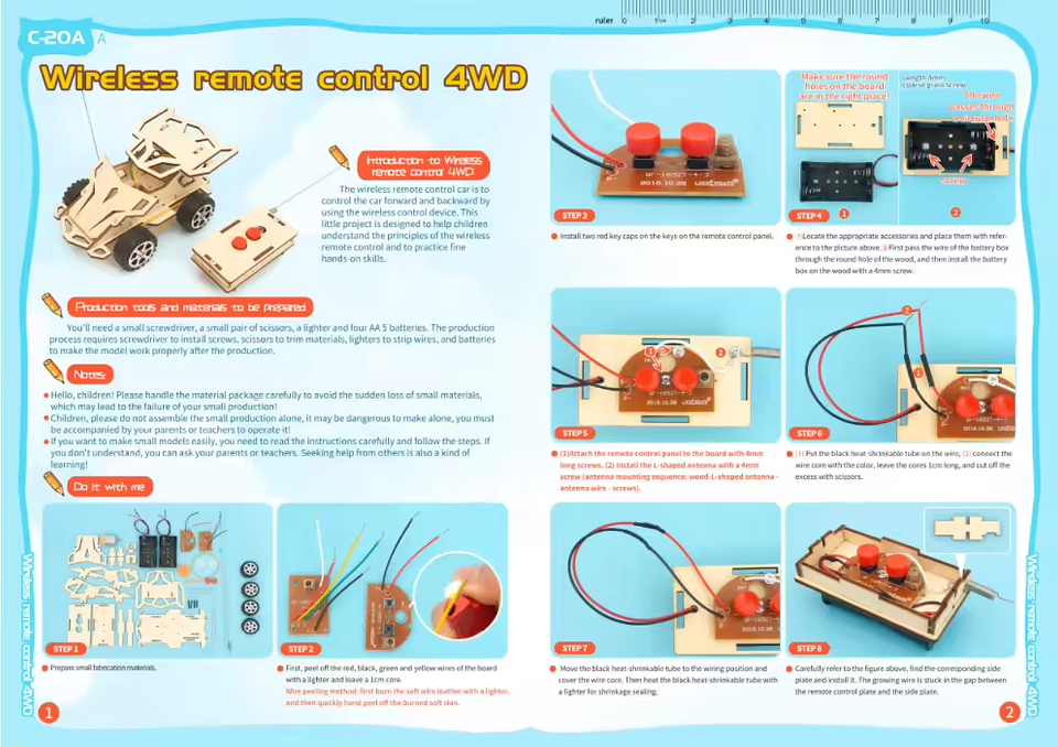 Kit Auto 4WD con Control Remoto – Armado DIY 2