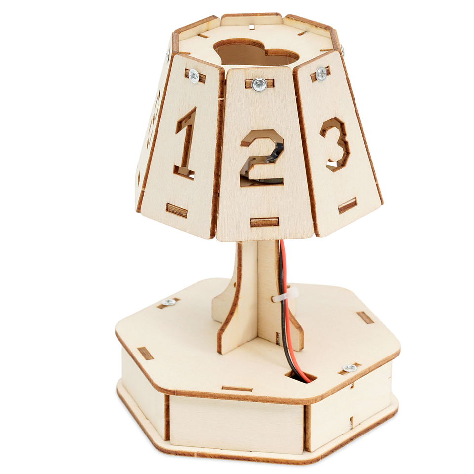 Hazlo tu Mismo - Lámpara Educativa Armable de Madera 4