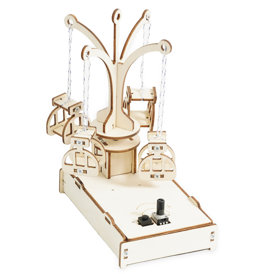 Carrusel Volador Científico de Madera – Kit STEM Armable 3