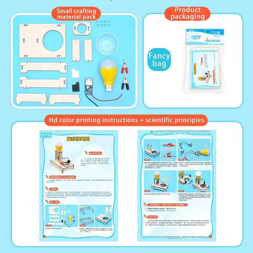 Kit Científico Lámpara Experimental con Generación de Energía 4