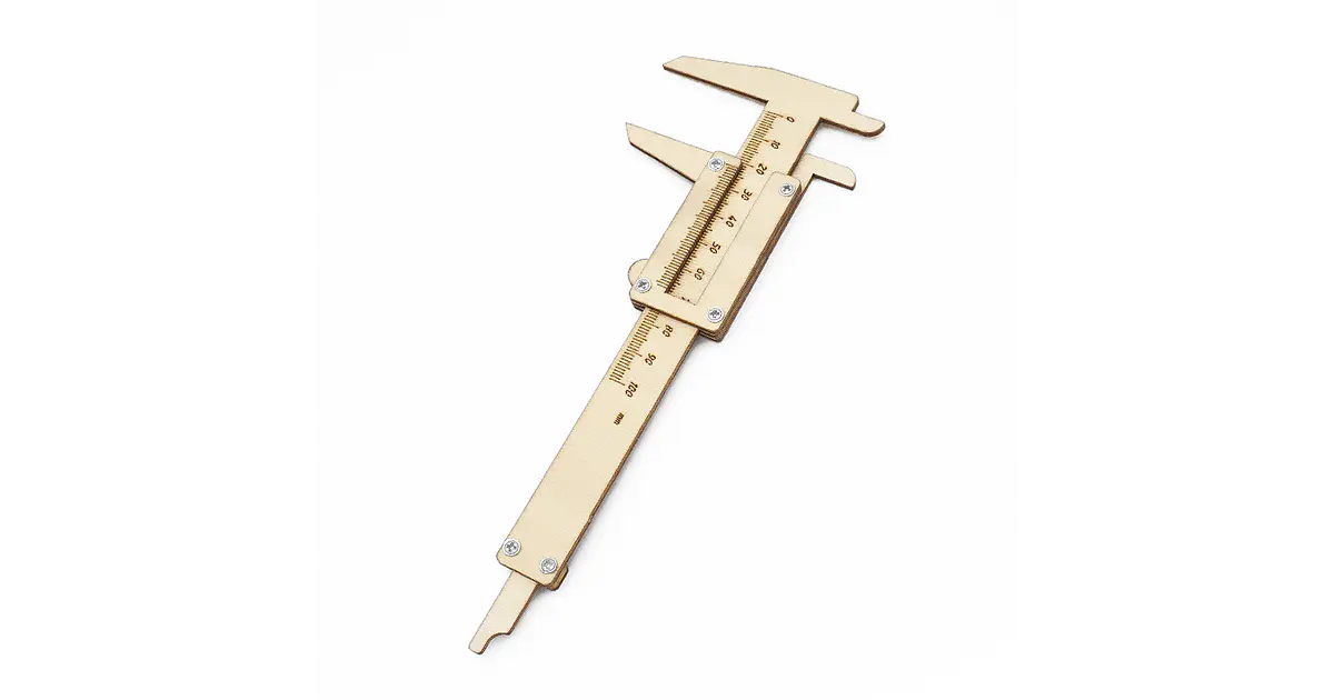 Calibrador Vernier de Madera – Kit STEM Armable
