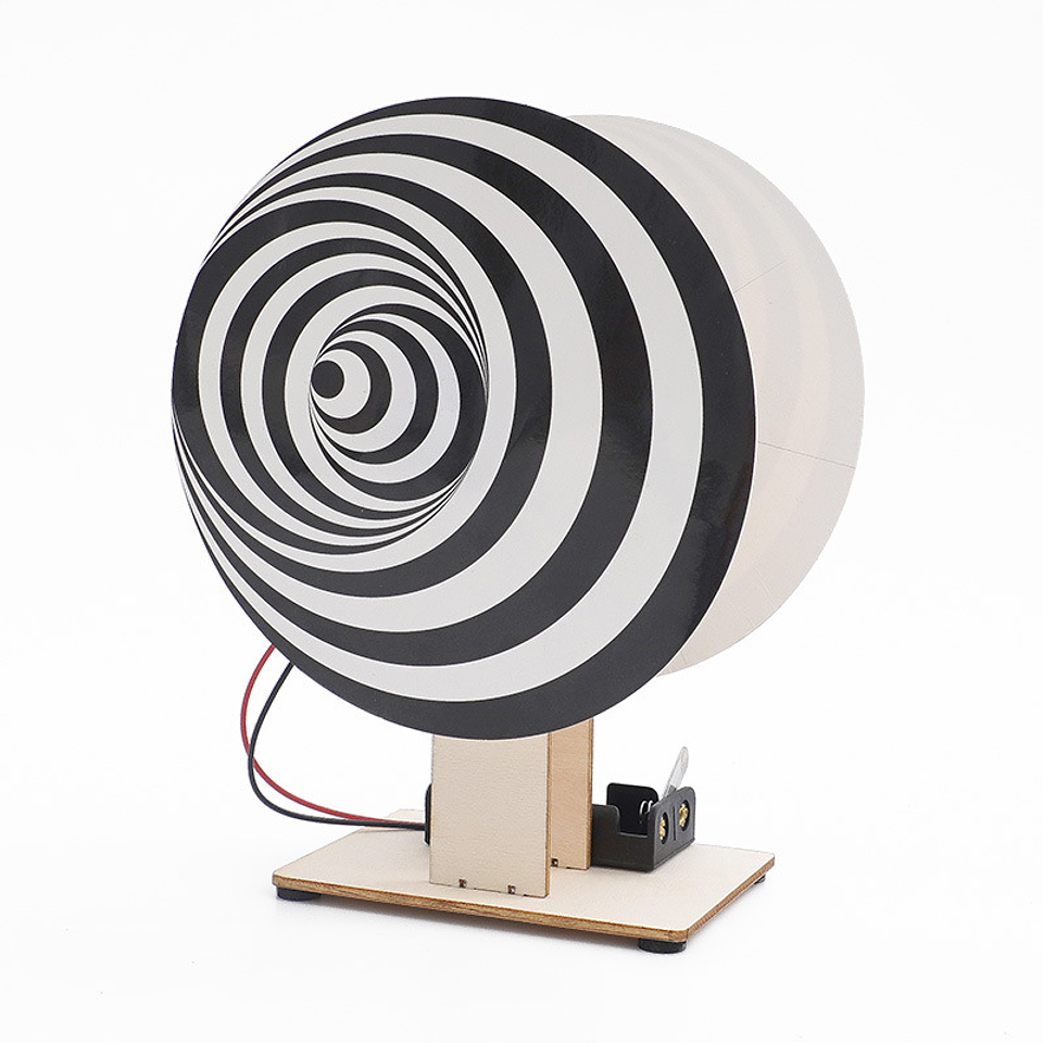 Disco de Ilusión Óptica Giratorio – Kit Científico DIY 1
