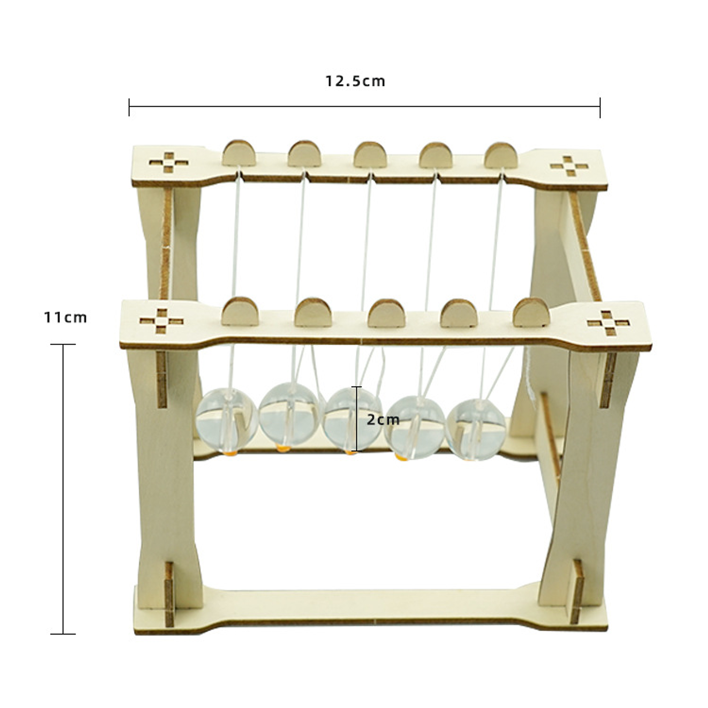 Péndulo de Newton – Kit Científico Armable de Madera 2