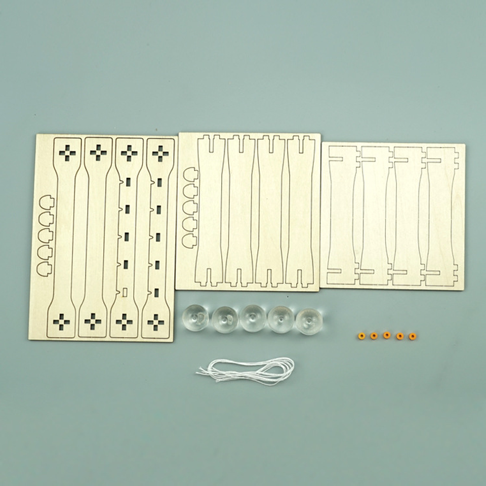 Péndulo de Newton – Kit Científico Armable de Madera 3