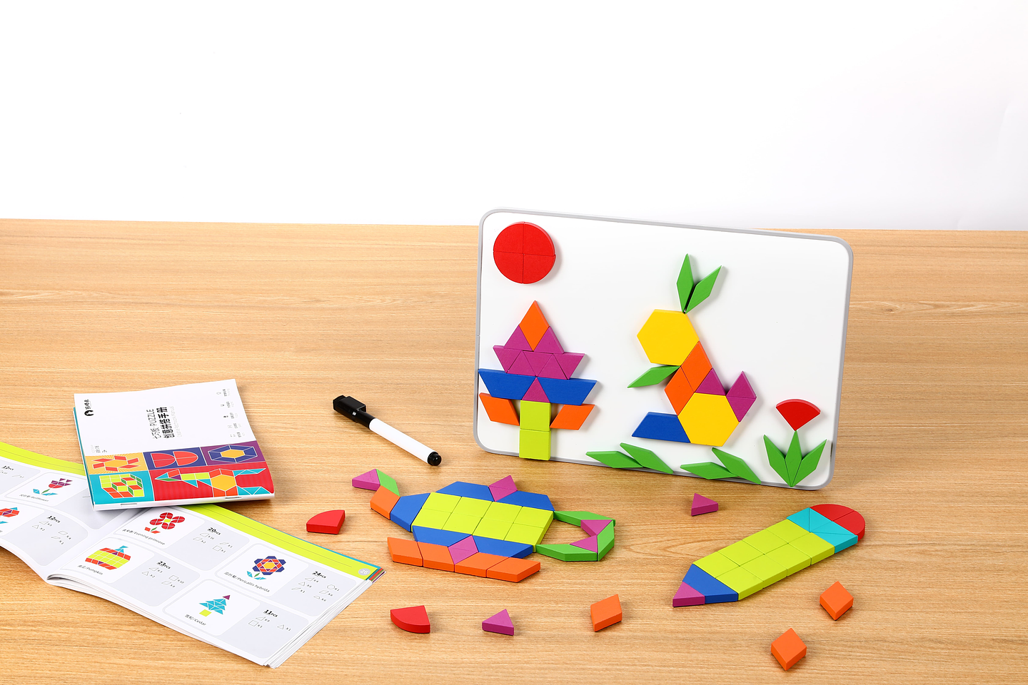 Bloques Tangrama Geométrico Magnético - 250 piezas 2