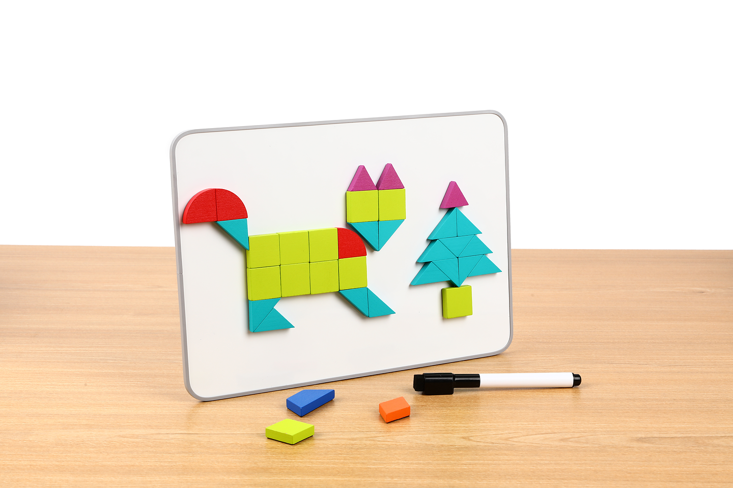 Bloques Tangrama Geométrico Magnético - 250 piezas 5