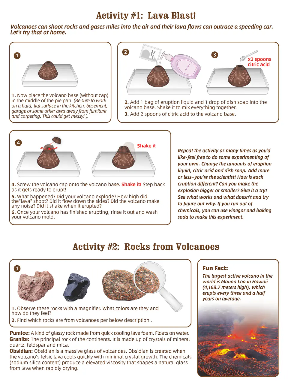 Juego de Ciencias STEAM - Volcán Eruptivo 4