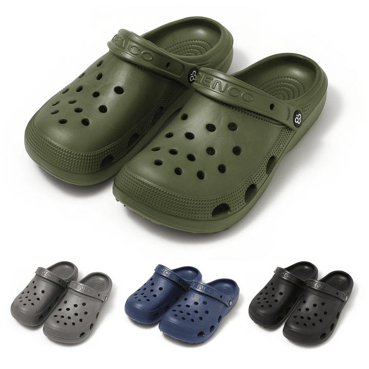 Chalas/Zuecos para Hombre CIENCO – EVA Súper Elástico, Liviano y Color Liso 1