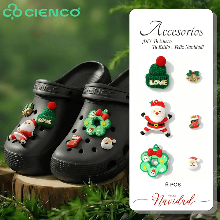 Charms/Accesorios Navidad para Chalas/Zuecos - CIENCO 7