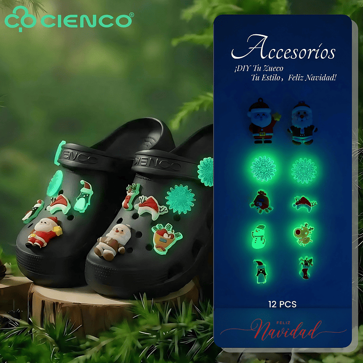 Charms/Accesorios Navidad Luminosos para Chalas/Zuecos - CIENCO 2
