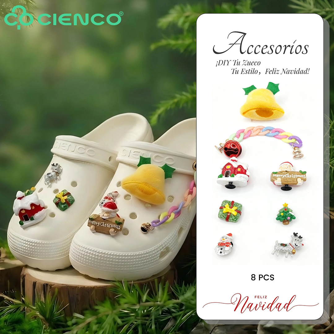 Charms/Accesorios Navidad Peluche para Chalas/Zuecos - CIENCO 3