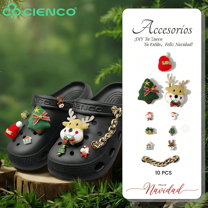 Charms/Accesorios Navidad Peluche para Chalas/Zuecos - CIENCO 5