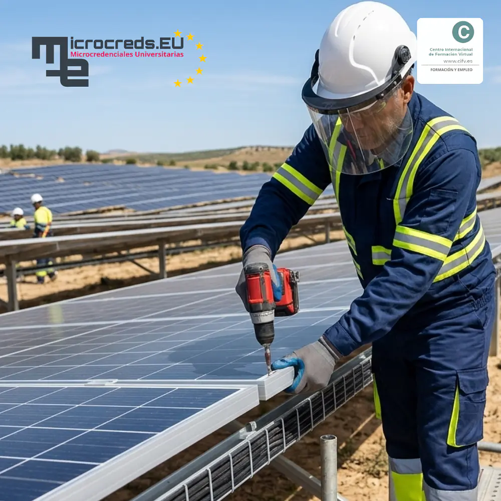 (MCR0017) Microcredencial Universitaria Europea en  Instalaciones fotovoltaicas: Cálculo de producción, diseño y verificación en campo | 100h - 4 ECTS 
