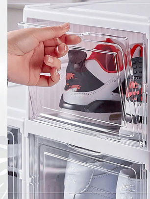 Organizador De Zapatos 6 Niveles Plegable Color Blanco