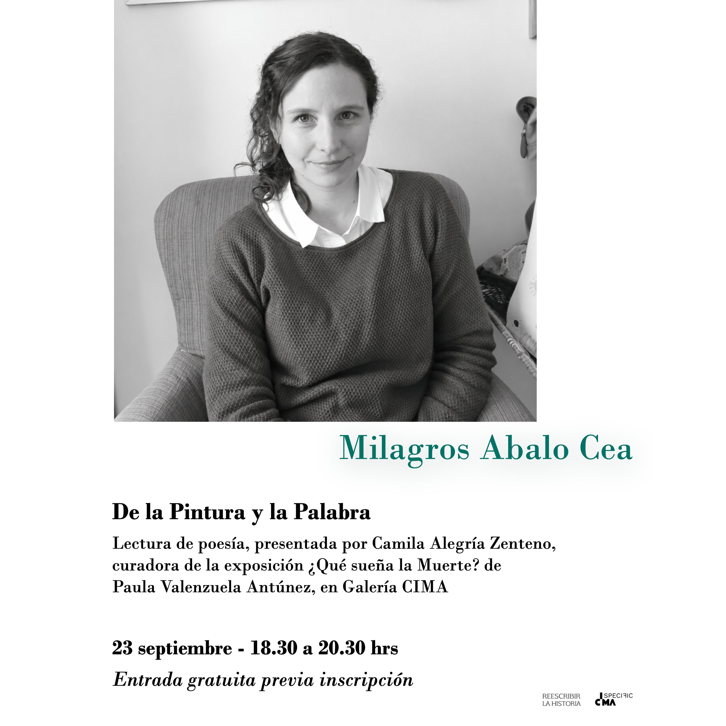 MIÉRCOLES 23 DE SEPTIEMBRE | DE LA PINTURA Y LA PALABRA: LECTURA DE POESÍA DE MILAGROS ABALO CEA  