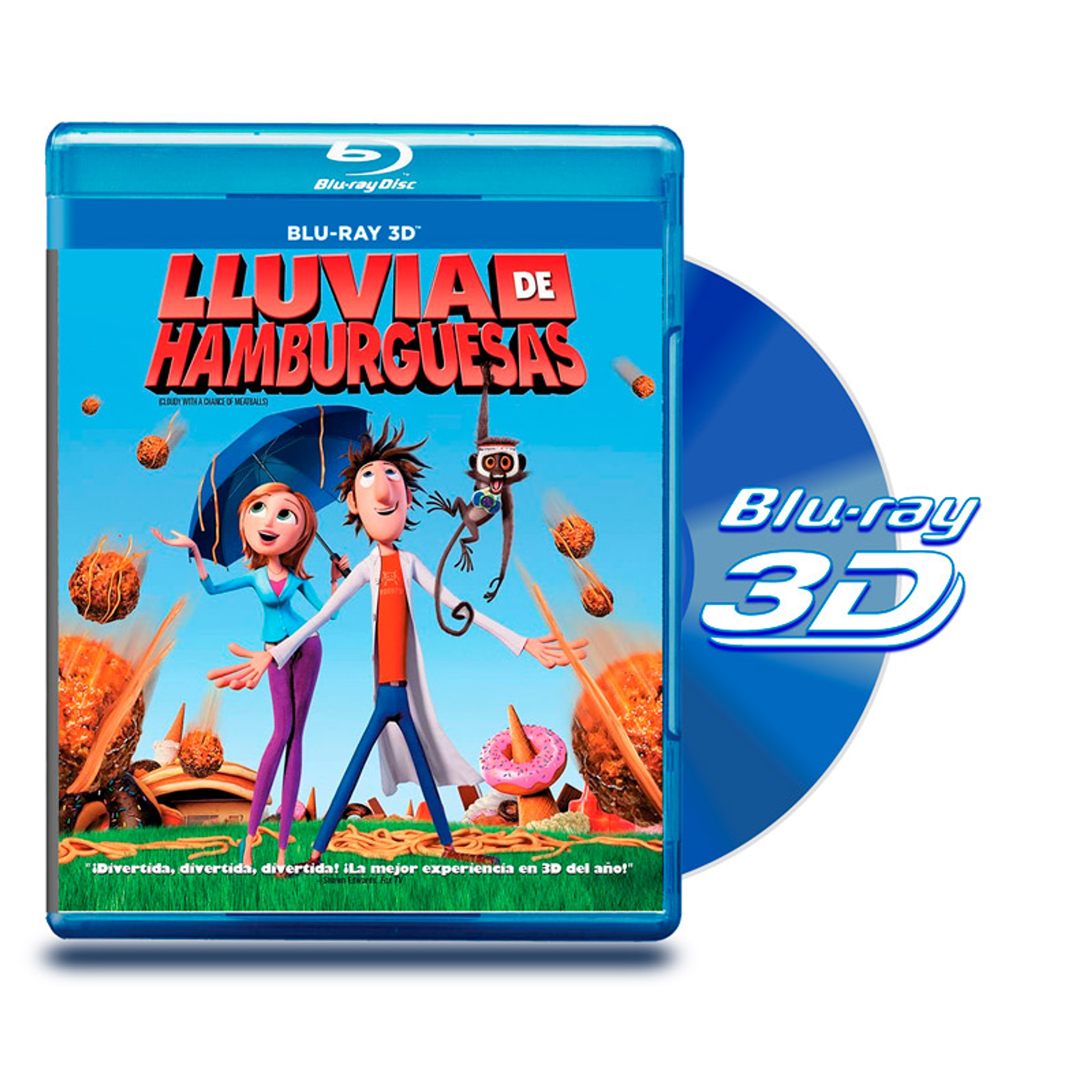 Blu Ray 3D Lluvia de Hamburguesas