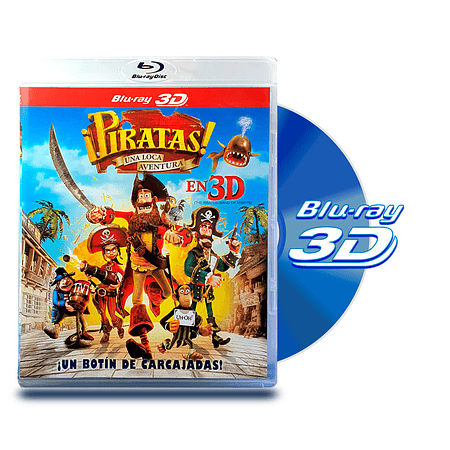 Blu Ray 3D Piratas Una Loca Aventura