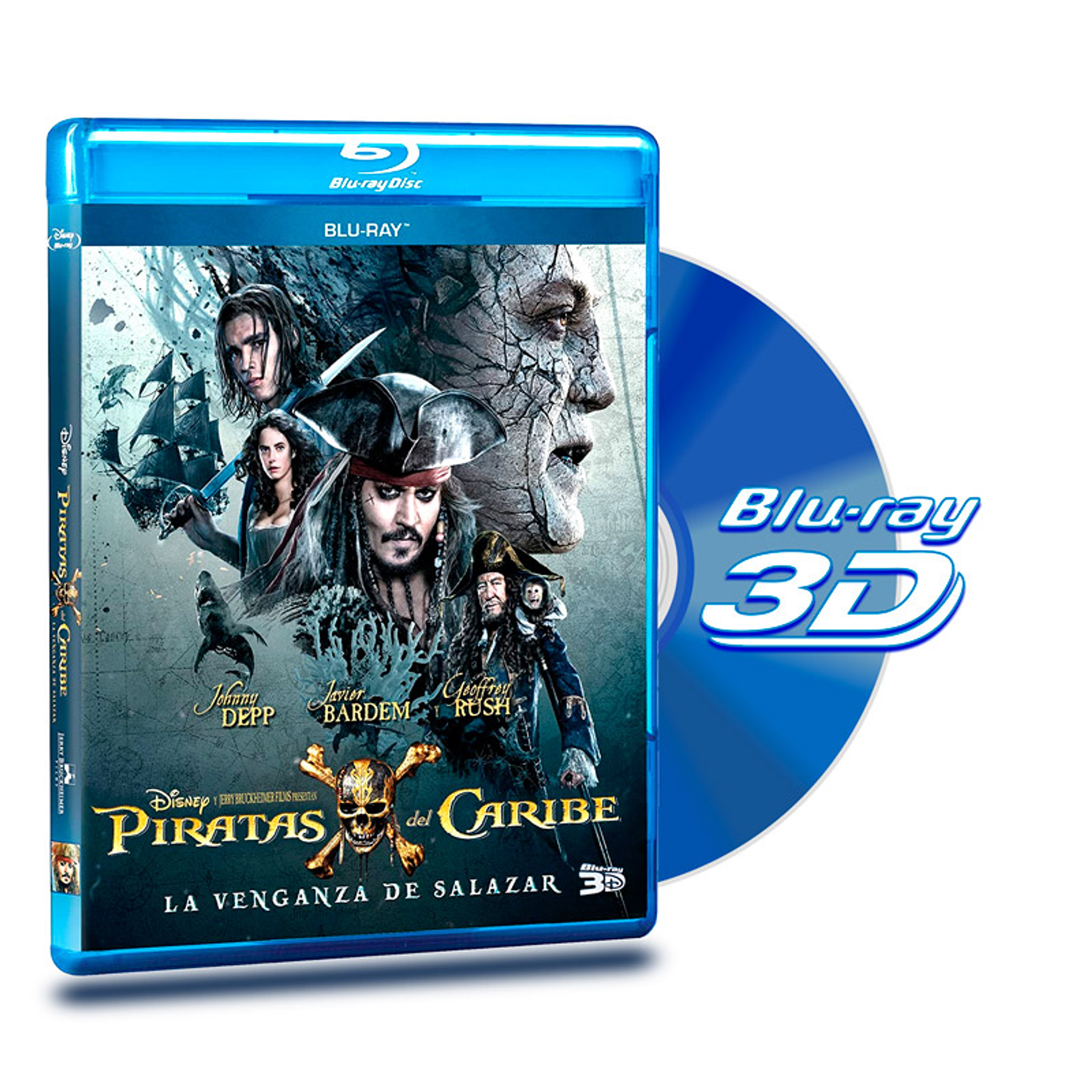 BLU RAY 3D PIRATAS DEL CARIBE 5 LA VENGANZA DEL SALAZAR