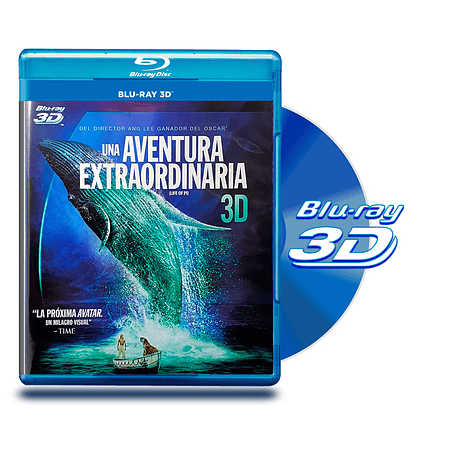 Blu Ray 3D Una Aventura Extraordinaria