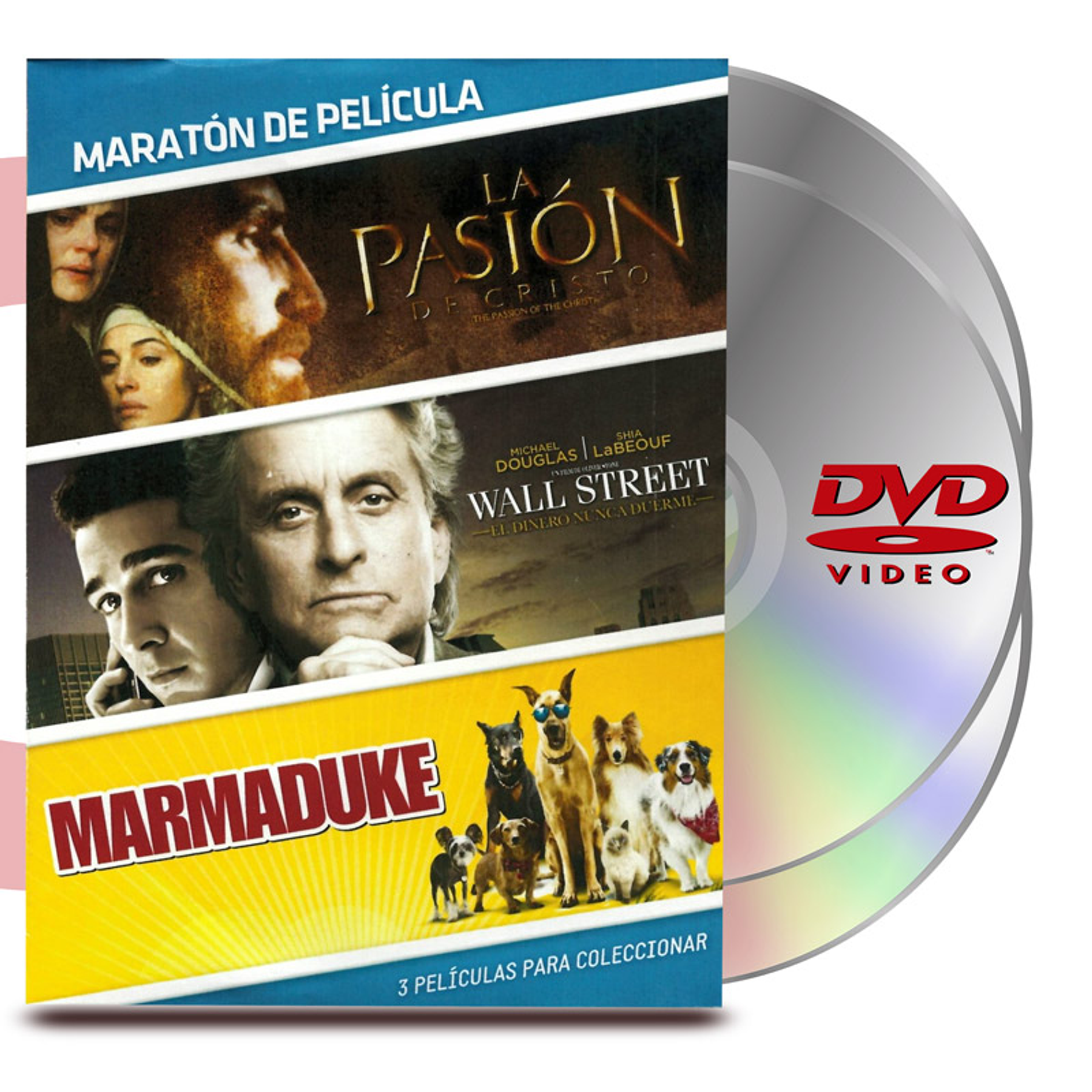 PACK DVD MARATON VOL :8 PASIÓN CRISTO / MARMADUKE / WALL STREET