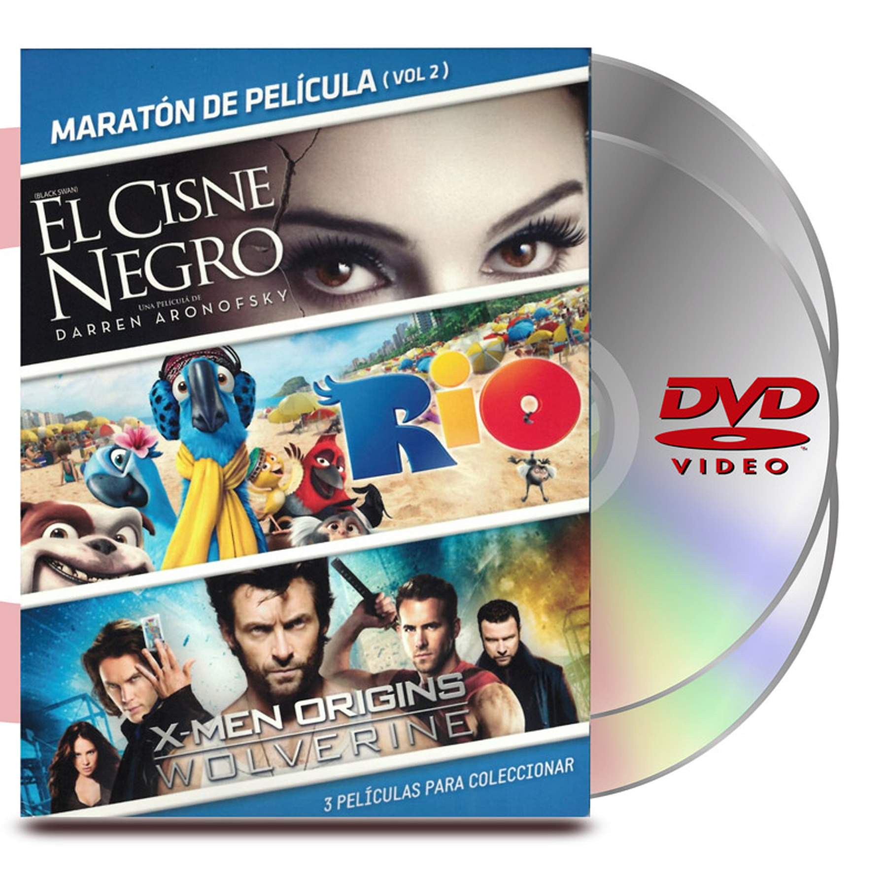 PACK DVD MARATÓN VOL :2 CISNE NEGRO /RIO/X MEN