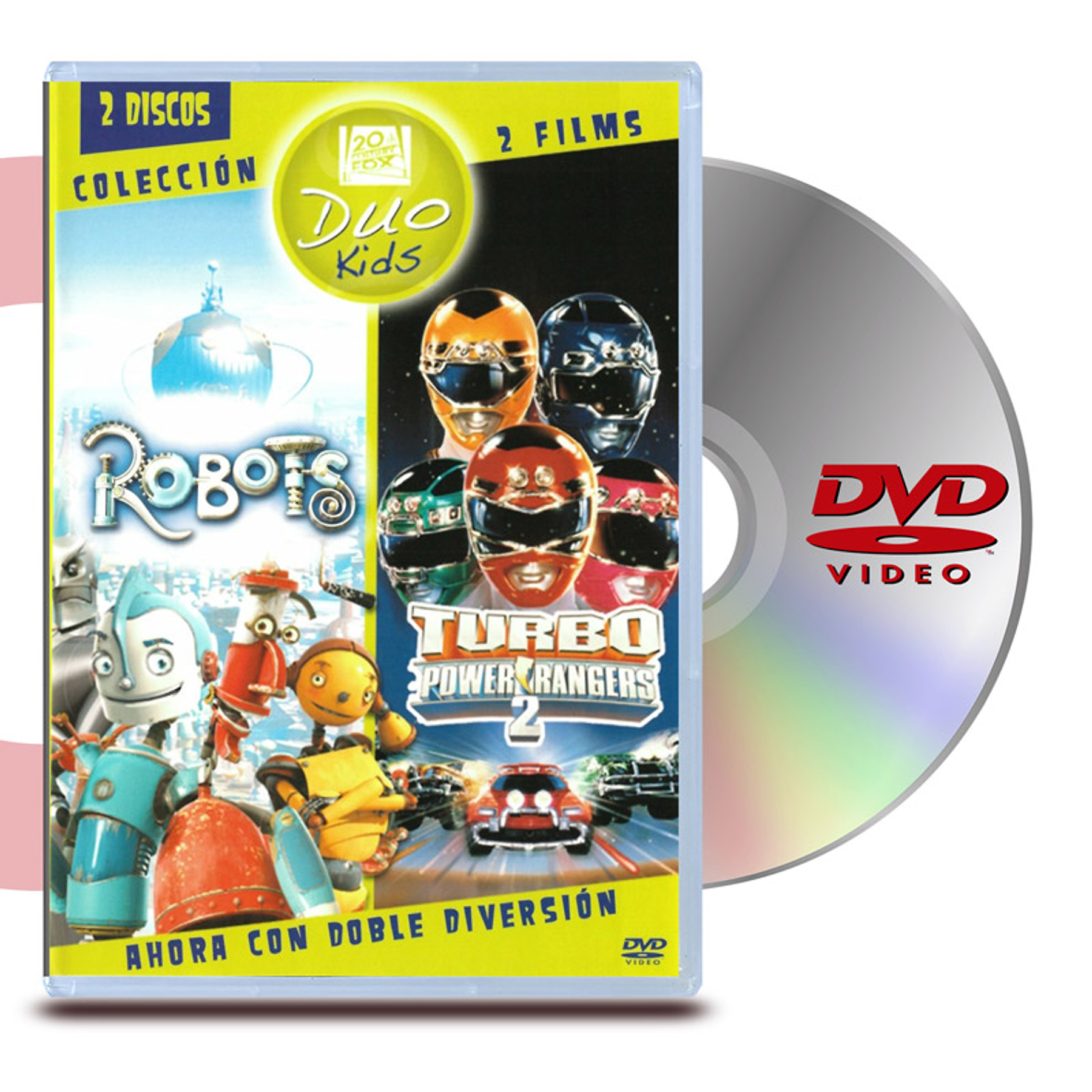 PACK DVD ROBOTS + POWER RANGERS TURBO