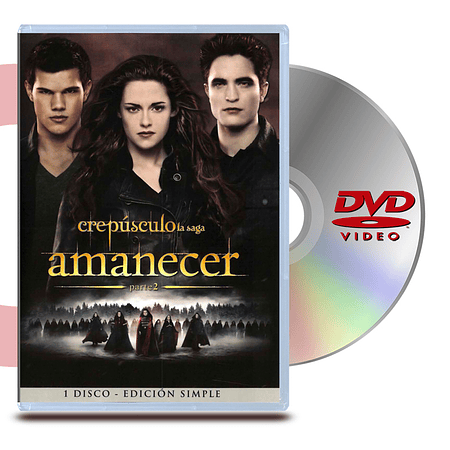 DVD AMANECER PARTE 2: CREPÚSCULO (1 DISCOS)