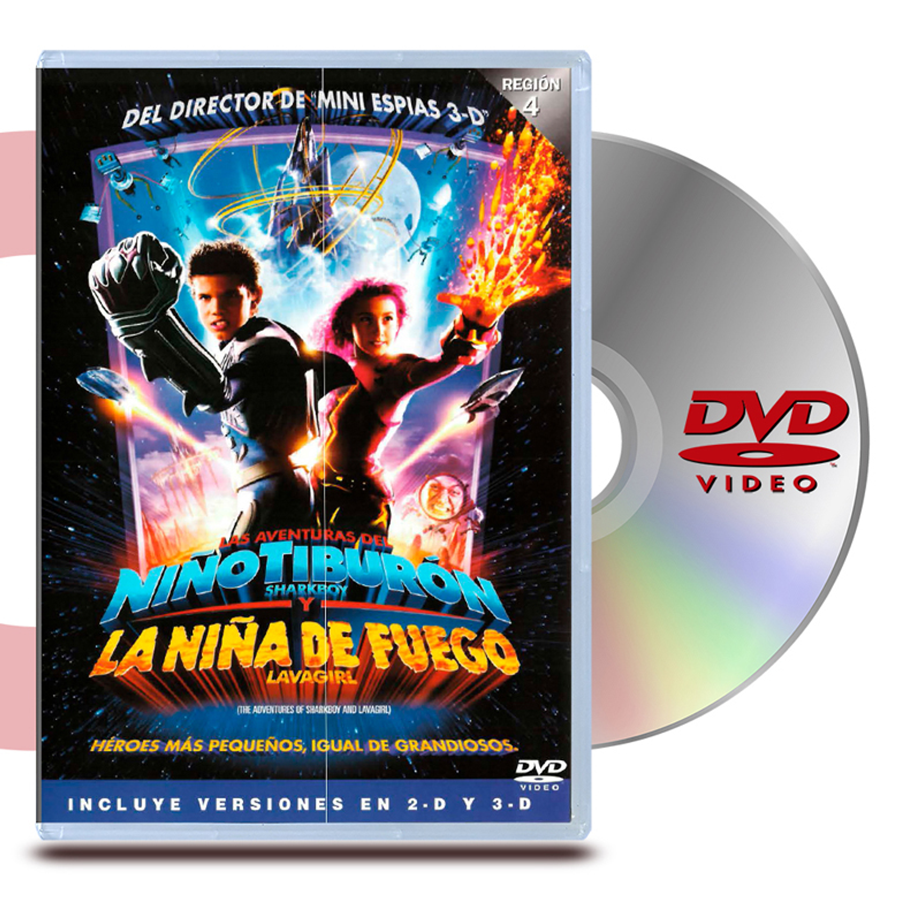 DVD Las Aventuras del Niño Tiburon y la Niña de Fuego